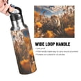 thumbnail image 4 of Lion Flowers Sky Grass Sports Water Bottle with Straw Lid Insulated Stainless Steel Leak Proof BPA Free Thermal Mug with Handle for Gym Yoga Cycling Camping, 4 of 8