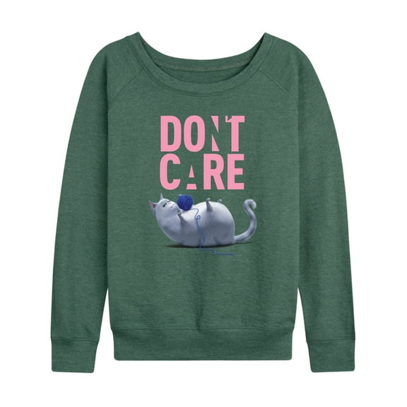 The Secret Life of Pets - Don't Care - Women's Lightweight French Terry Long Sleeve Shirt