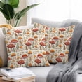 thumbnail image 2 of Outdoor Pillow Covers 18 x 18 Inches, Mushroom Waterproof Throw Pillow Cover Set of 2, Fall Thanksgiving Mushroom Maple Leaf Botanical Decorative Square Cushion Covers for Patio/Tent/Couch/Garden, 2 of 7