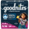 thumbnail image 3 of Goodnites Girls Nighttime Bedwetting Underwear, S/M (43-68 lbs), 14 Count (Select for More), 3 of 15