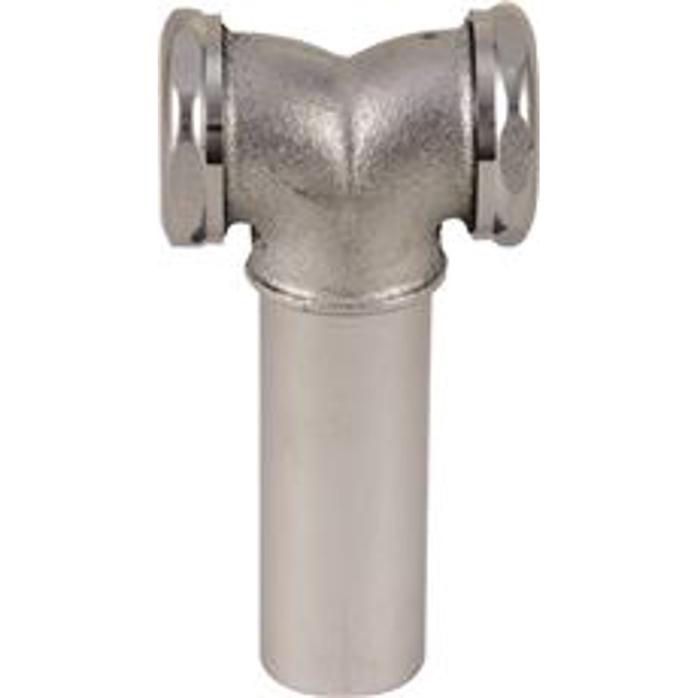BRASS SLIP JOINT CENTER OUTLET TEE WITH TAILPIECE AND BAFFLE, CHROMEPLATED, 11/2" Walmart