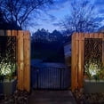 thumbnail image 5 of Metal Privacy Screen, Laser Cut Decorative Steel Privacy Panel Metal Fencing, Hanging Room Divider Partitions Panel Screen,48x24in 014, 5 of 9