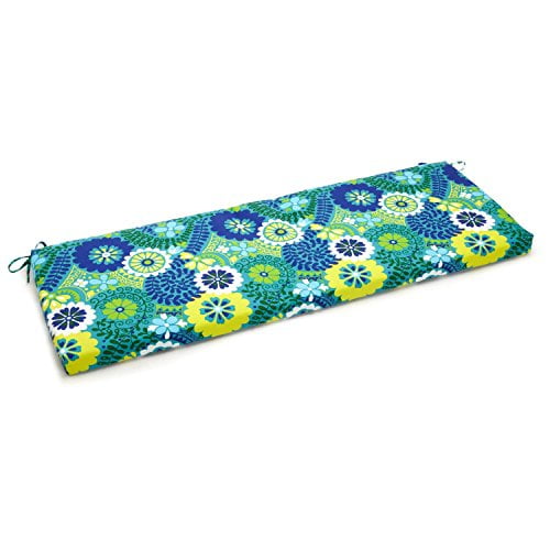 Blazing Needles 960x19 REO 34 60 inch by 19 inch Spun Polyester Bench Cushion Luxury Azure Walmart