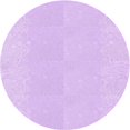 thumbnail image 1 of Ahgly Company Machine Washable Indoor Round Transitional Violet Purple Area Rugs, 7' Round, 1 of 7