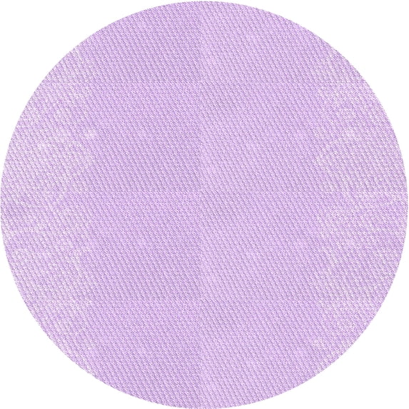 Ahgly Company Machine Washable Indoor Round Transitional Violet Purple Area Rugs, 7' Round