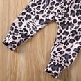 thumbnail image 6 of Franhais Toddler Baby Girls 3Pcs Outfit Set Long Sleeve Letter Print Sweatshirt Leopard Pants Headband Tracksuit, 6 of 8