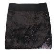 thumbnail image 3 of Nfurl Womens Sequin Skirts Trendy Shiny Dance Club Rave Party Mini Skirt for Women Elegant Concert Evening Cocktail Club Glitter Sparkly Skirts Black Free Size, 3 of 5