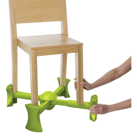 KABOOST Booster Seat for Eating, Green - Goes Under the Chair - Portable Chair Booster for Toddlers