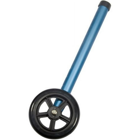 Drive Medical 5" Walker Wheels with Two Sets of Rear Glides for Use with Universal Walker, Blue, 5"