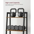 thumbnail image 3 of VASAGLE Ladder Shelf, 5-Tier Bookshelf, Storage Rack, Bookcase, for Living Room, Home Office, Rustic Brown and Black ULLS45X, 3 of 6