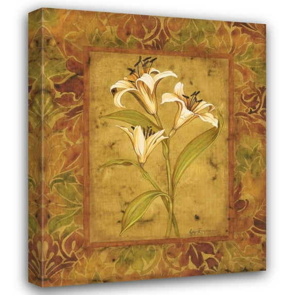 Allyn Engman 36x44 Gallery Wrapped Canvas Wall Art Titled - Garden Lilies II