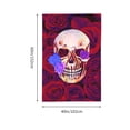 thumbnail image 6 of ZNDUO Retro Red Rose Skull Pattern Tapestry, Wall Tapestries for Bedroom, 60 x 40 inch, 6 of 8
