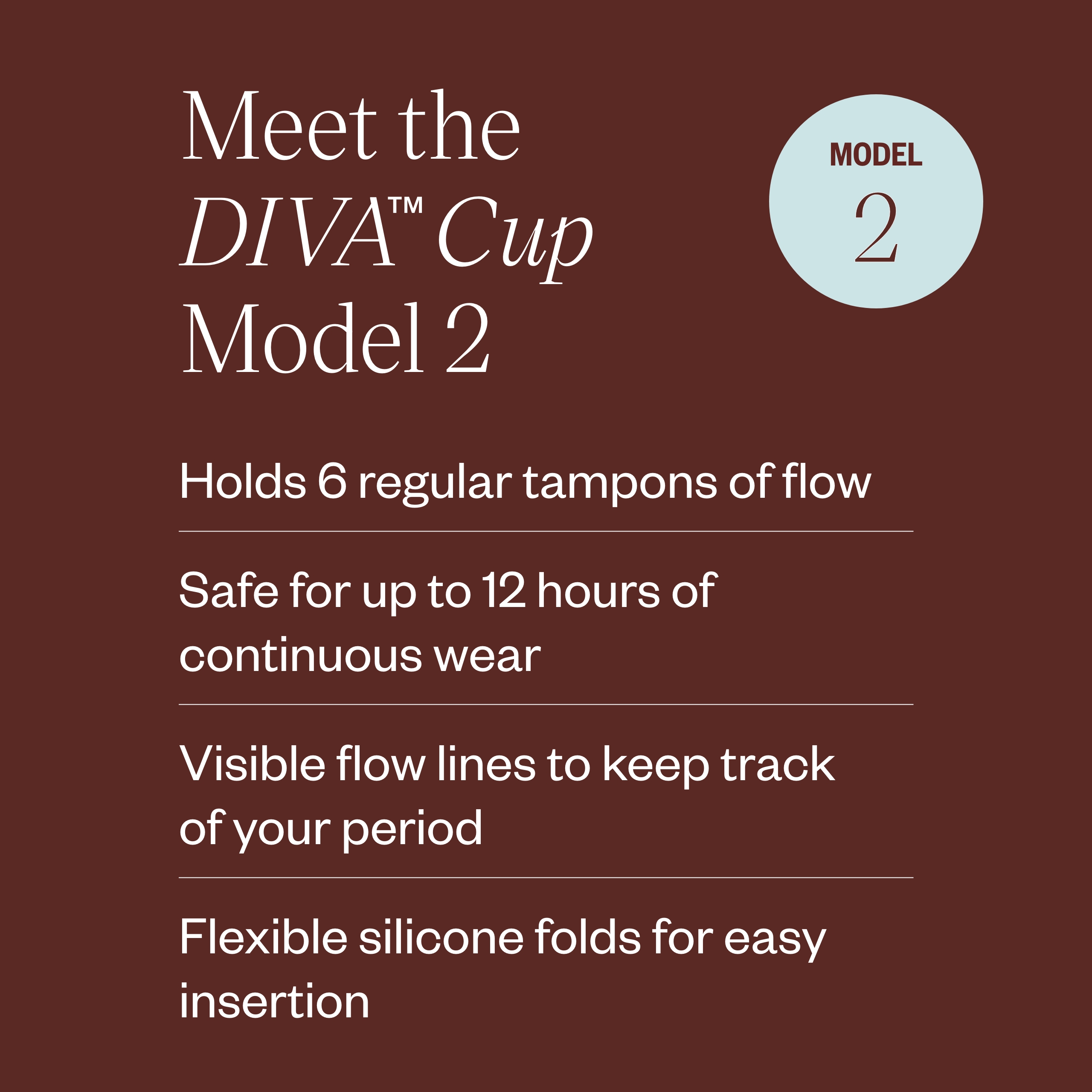 DIVA Cup Model 2 Reusable Menstrual Cup, For Post-Partum & Ages 35+ - image 3 of 7