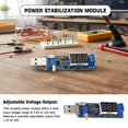 thumbnail image 5 of Module Régulateur de Tension Réglable, Convertisseur DC-DC avec Affichage Numérique, Entrée 3.5V-12V à Sortie 1.2V-24V, Alimentation Micro USB Type-C pour Projets DIY, 5 of 5