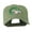 Olive, variant on Softball with Bat and Baseball Embroidered Cap - Black OSFM