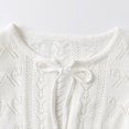 thumbnail image 5 of KAUOD Baby Girls Cardigan Sweater Bolero Shrug Toddler Kids Knit Sweater Lace 𝐔p Long Sleeve Cropped Dress Up Jacket Top, 5 of 8