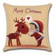thumbnail image 2 of Funda de cojín cuadrada Feliz Navidad, Fundas de almohada de lino Fundas de almohada decorativas Decoración del hogar para sala de estar Sofá Cama, 2 of 5