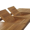thumbnail image 4 of Modway Marina 9 Piece Outdoor Patio Teak Dining Set in Natural White, 4 of 8
