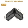 thumbnail image 2 of Uxcell Protecteurs d'Angle 16 Pcs Protecteurs d'Angle de Table Garde d'Angle de Meuble et Pare-Chocs de Bords (en L, Noir), 2 of 6
