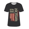 thumbnail image 6 of MEICHEN 250th Anniversary American Round Neck Pullover Women's T Shirt Shirt Short Sleeved T Shirt American Round Neck T Shirt, 6 of 6