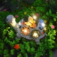 thumbnail image 6 of Solar Turtle Statue with Succulent Planter, Resin Garden Decor Outdoor Light, Waterproof Solar-Powered Lawn Lamp for Yard, Patio, Pathway, Warm White LED Night Light, 6 of 16