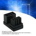 thumbnail image 4 of 180 Degree Angled GPU Power Adapter, U Turn PCIE 8 Pin Cable Connector for Desktop Graphics Cards, Compatible with , EVGA, Gigabyte, Radeon, Sapphire, etc., 4 of 7