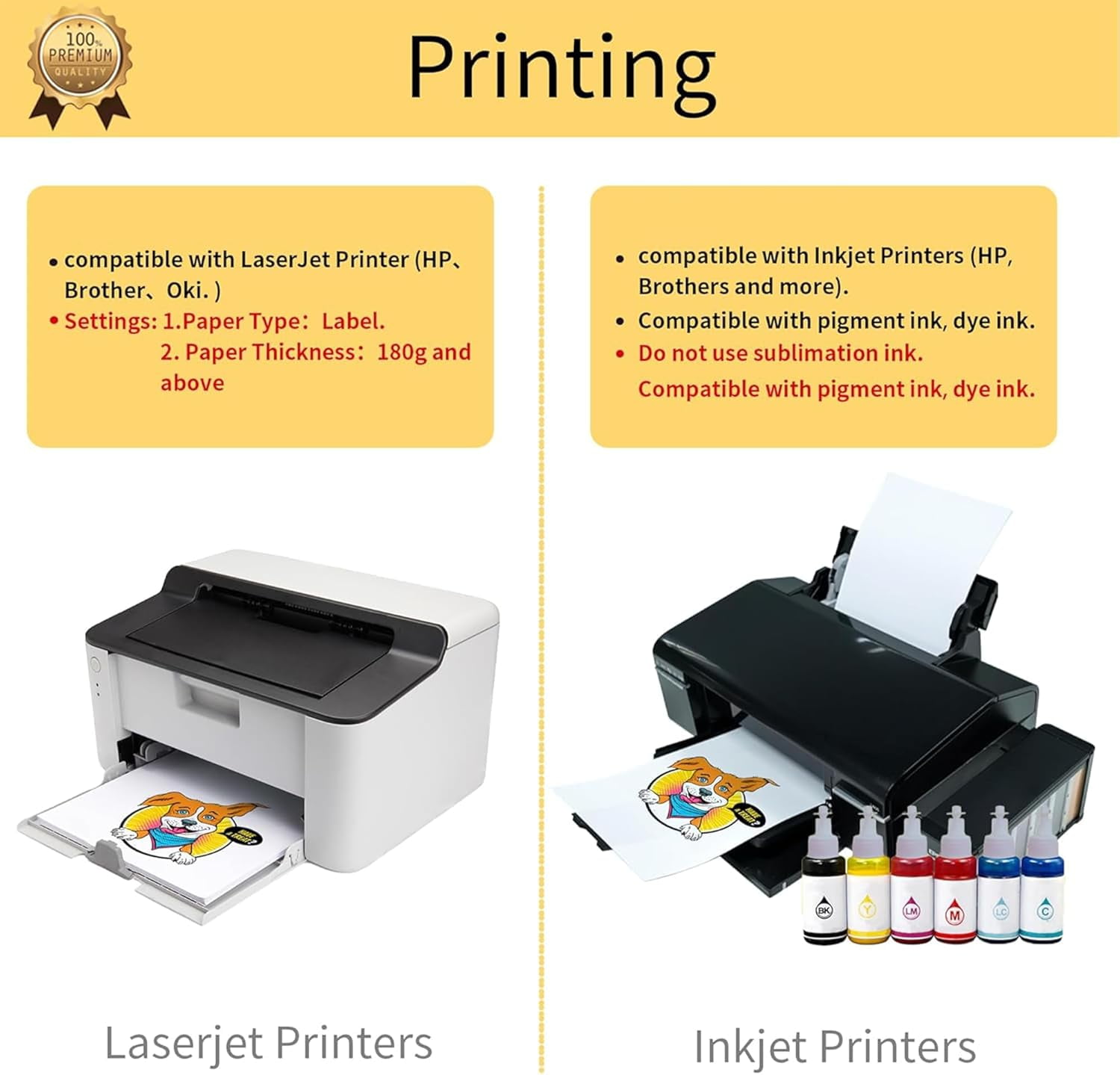 TransOurDream Iron on Heat Transfer Paper for Dark and Light T Shirts (10+10 Sheets, 8.5x11, Mix Pack) Printable Heat Transfers Vinyl for Laserjet & Inkjet Printers (D3L3)