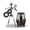 Dark silver, variant on Multifunctional Guitar Shaped Desktop Organizer with Pen Holder for and Home Decorative Metal Accessory