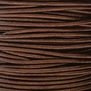 The Beadsmith Leather Cord  Metallic Tamba  2mm Spool  25 Yards/22.86 Meters  Indian Leather Thong Ideal for Braiding, Beading, Necklaces, Fine Lacing, Hair Accessories & DIY Jewelry Making