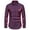 Purple, variant on Lovskoo 2024 Men's Business Dress Shirts Casual Button Long Sleeve Turn-Down Collar Tops Blouse Shirt Black