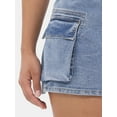 thumbnail image 3 of Madden NYC Women’s Double Belted Cargo Mini Skirt, Sizes XS-XXL, 3 of 5