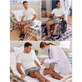 thumbnail image 2 of UTOURS Unisex Tear Away Shorts 3-inch Knee Hip Replacement Recovery Post Surgery Cotton Shorts Loose Fit Without Pocket, 2 of 6
