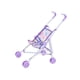 thumbnail image 4 of Carrito de juguete en miniatura, regalo realista de 10 pulgadas, cochecito de empuje, porta muñecas, cochecito de bebé, carrito de juguete para niñas violeta, 4 of 8