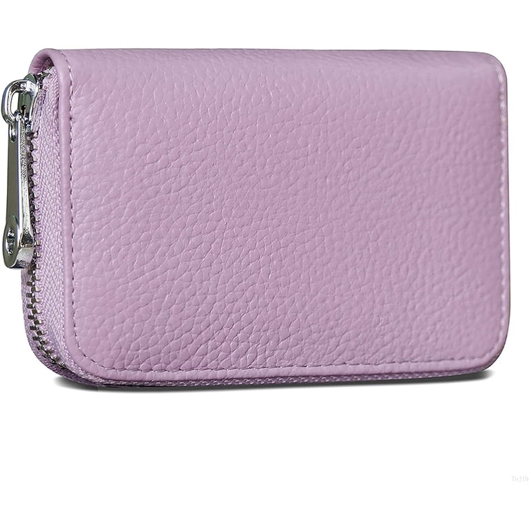 Credit Card Holder RFID Blocking Genuine Leather Mini Credit Card