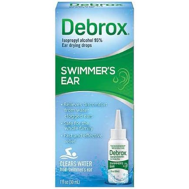 Debrox Swimmer's Ear Relief Ear Drying Drops 1.0 Fl Oz (Pack of 4
