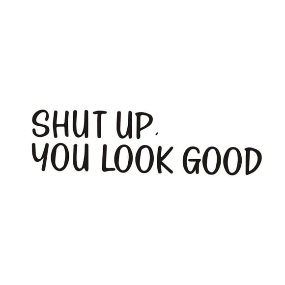 5Pcs Shut Up Wall Stickers, Cagogo Shut Up Wall Stickers, Self-Adhesive Vinyl Decorative Sticker, Funny Bathroom Mirror Decals, Motivational Restroom Wall Art, Inspirational Home Decor for
