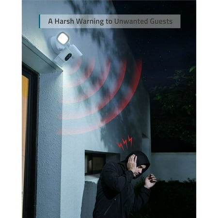 eufy - Security Floodlight Camera - White