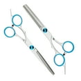 thumbnail image 6 of FORICOM Set of 4 Piece Hair Scissors, Professional Hair Scissors 6 Inch Edge Barber Scissors Salon Hair Shears, Made of Stainless Steel, Hand Ground Blue, 6 of 6