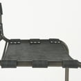 thumbnail image 6 of Berbick 21L x 25W x 38H Black Leather W/Gunmetal Gray Frame Stool, 6 of 11
