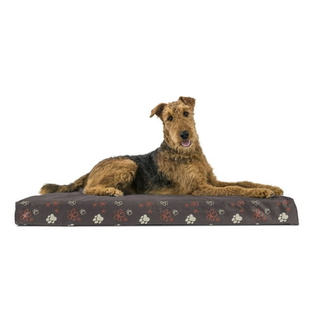 Orthopedic Cat Beds - FurHaven Pet Dog Bed | Deluxe Orthopedic Polycanvas Indoor/Outdoor Garden Pet Bed for Dogs & Cats, Bark Brown, Jumbo