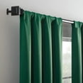 thumbnail image 4 of Eclipse Blackout Curtains, Darrell Thermaweave Rod Pocket 37 in x 84 in Curtain Panel in Emerald, Sold as a Single Curtain Panel, 4 of 7