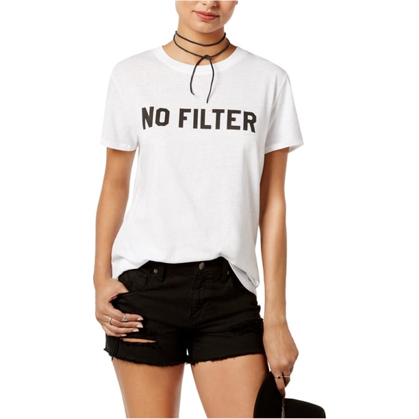 Sub Urban Riot Camiseta gráfica sin filtro para mujer, blanca, pequeña Sub Urban Riot Camiseta gráfica