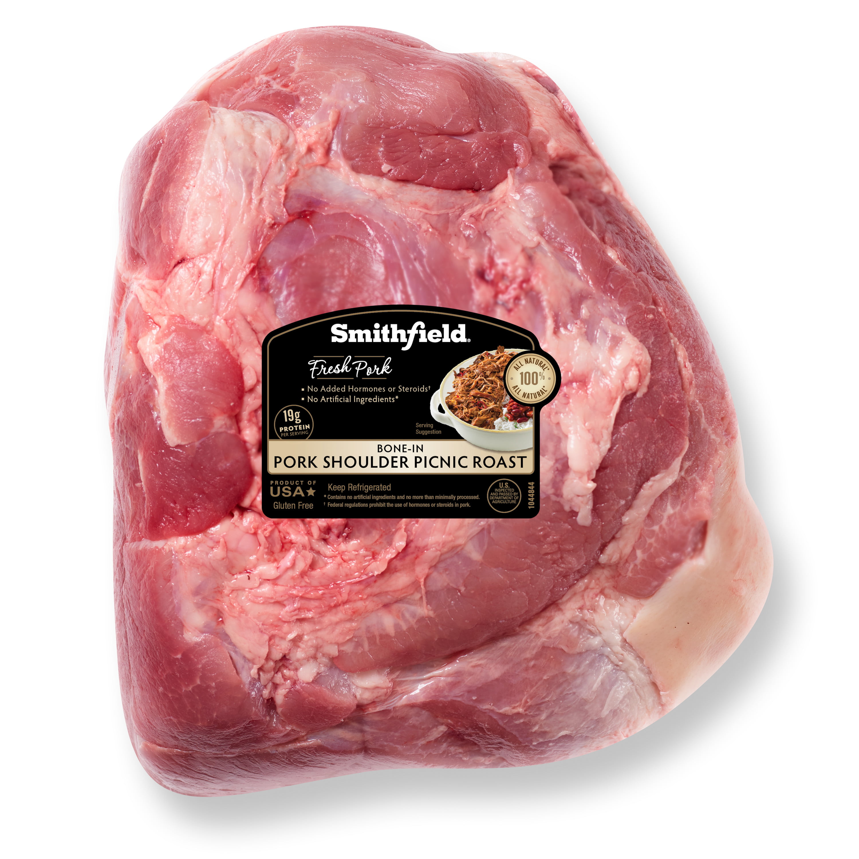 Smithfield Fresh Bone In Pork Shoulder Picnic Roast, 6-11 ...