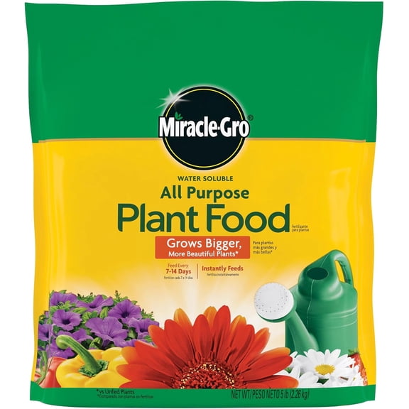 Water Soluble All Purpose Plant Food - Fertilizer For All Indoor or Outdoor Plants including Roses, Flowers, Vegetables, Houseplants, Trees, and Shrubs, 5 lb. Bag