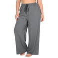 thumbnail image 3 of Yievot Plus Size Yoga Pants for Women Drawstring Elastic Waist Wide Leg Pants Running Gym Sports Workout Pants with Pockets, 3 of 8