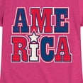 thumbnail image 3 of Instant Message - America Stacked - Toddler & Youth Girls Short Sleeve Graphic T-Shirt, 3 of 6