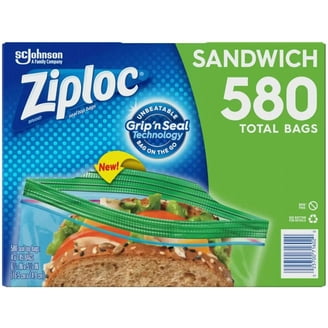 Ziploc Easy Open Tabs Sandwich Bags 125 count (Pack of 4