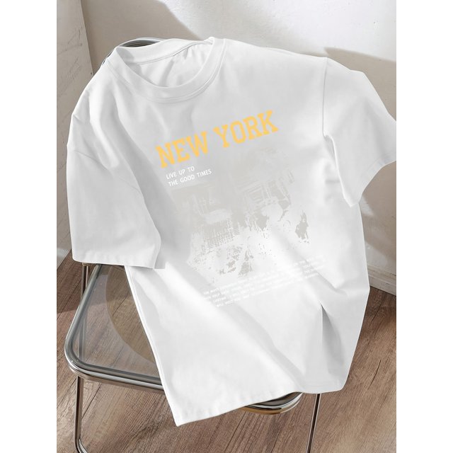 New Spring And Summer Loose Casual Stylish T-Shirt for Boys Featuring Trendy Cartoon Designs, Perfect for Everyday Wear.
