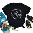 thumbnail image 2 of Blusa informal con estampado de manga corta y cuello redondo para mujer Pompotops  hfajkhk126167, 2 of 7