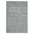 thumbnail image 5 of RUGSOTIC CARPETS HAND WOVEN FLAT WEAVE KILIM POLYESTER ECO-FRIENDLY AREA RUGS - 6'x9', Rectangle, Silver, Geometric Modern Design, Low Pile Handmade Area Rugs for Living Room, Bed Room (DP0006), 5 of 9